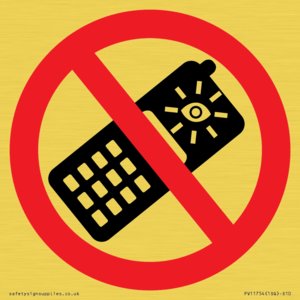 P910 Prohibition: No camera phones